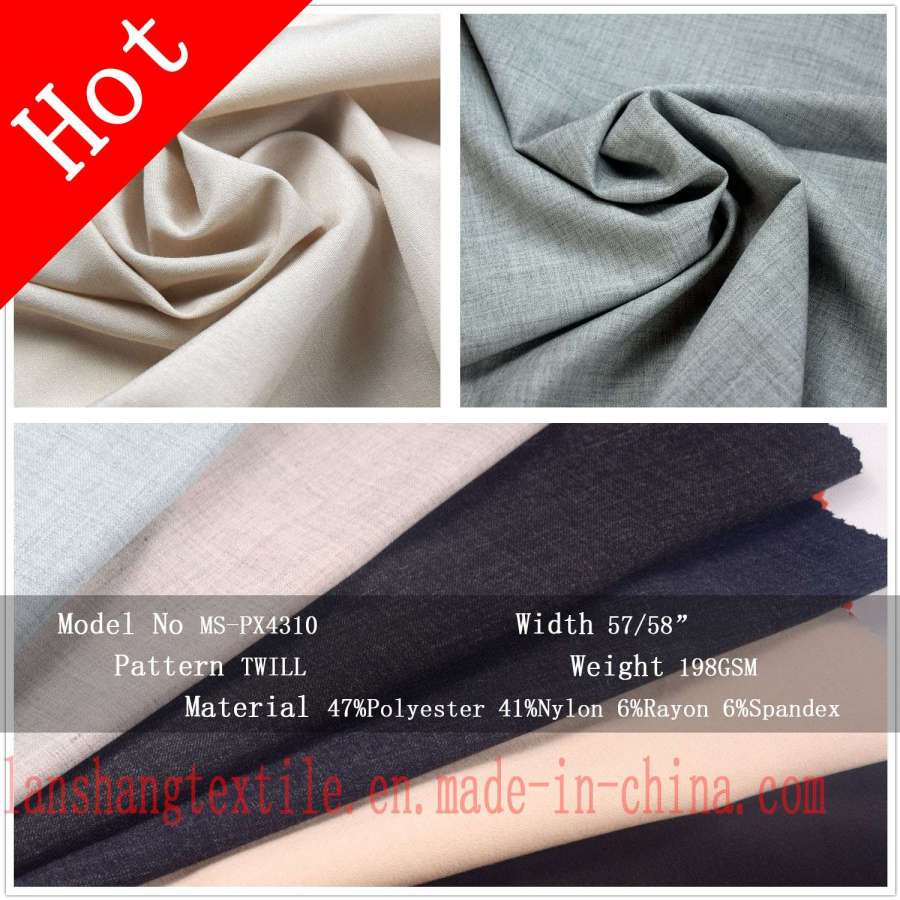 Rayon Nylon Spandex Polyester Fabric for Suit Dress Trousers Coat